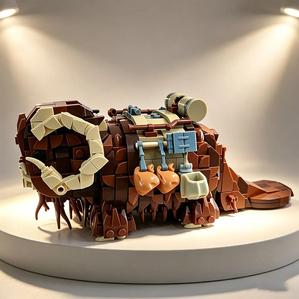 Action Monster Mount Building Blocks Rhino Constructor Model Bricks