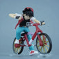 6cm Ash Ketchum Biking Figure Red PVC Action Mini Model Collectible Gift