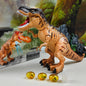 Electric Dinosaur Robot Walking Toy Lay Eggs Light Sound for Kids