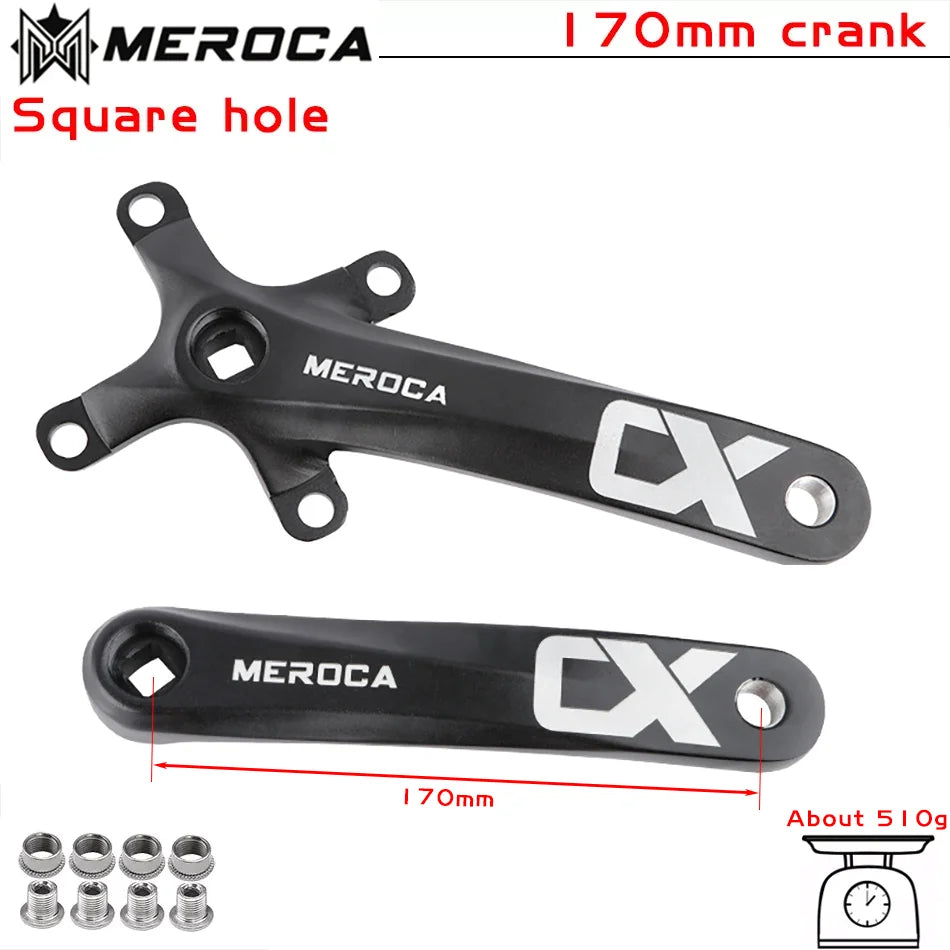 104BCD MTB Crankset 170mm Aluminum Square Taper 32T-42T Chainring