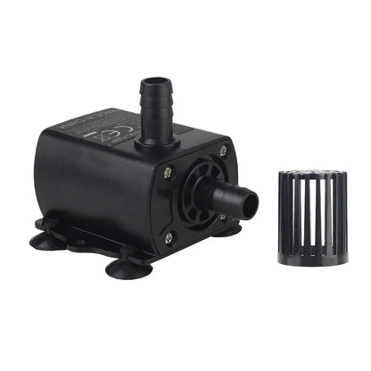 Brushless Water Pump 12V 5W Mini Submersible Aquarium Pond Fountain 280L/H