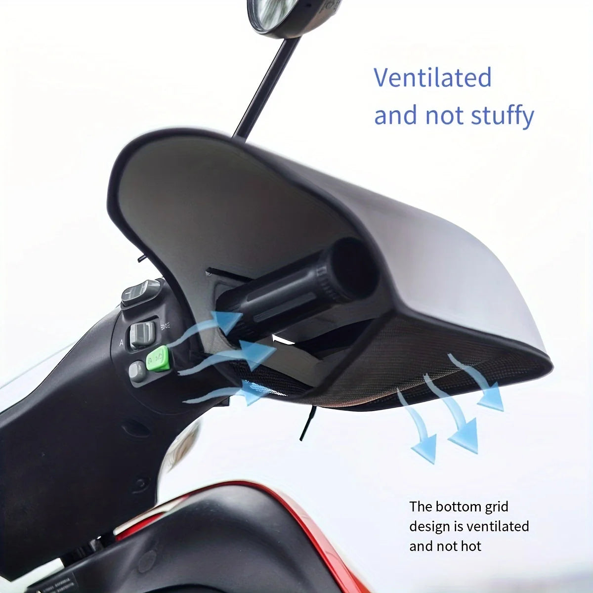 Waterproof Motorcycle Cover Windproof Rainproof Windshield Protector Overshoes