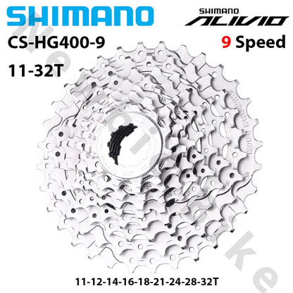 Shimano 9 Speed Cassette 11-25T 11-36T  Alivio HG400