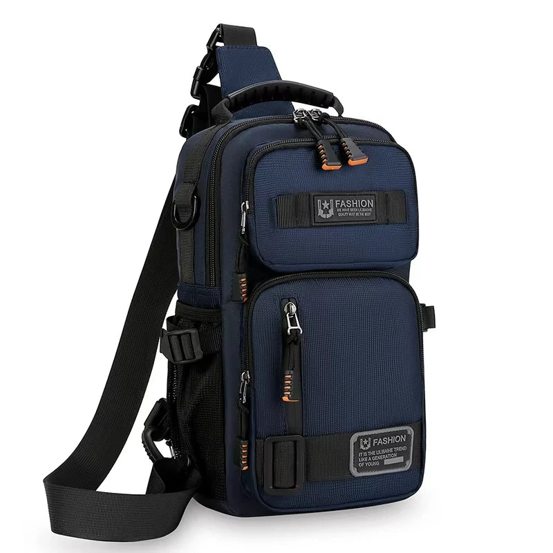 Men's Chest Bag Sling Backpack Outdoor Travel Crossbody Pack for Hiking