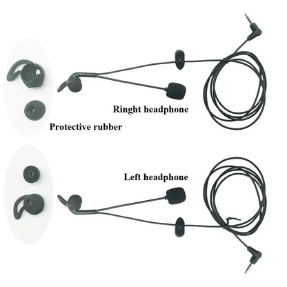 3.5mm Earphone Headset for EJEAS FBIM V6 V6C V4 V4C Intercom Referee