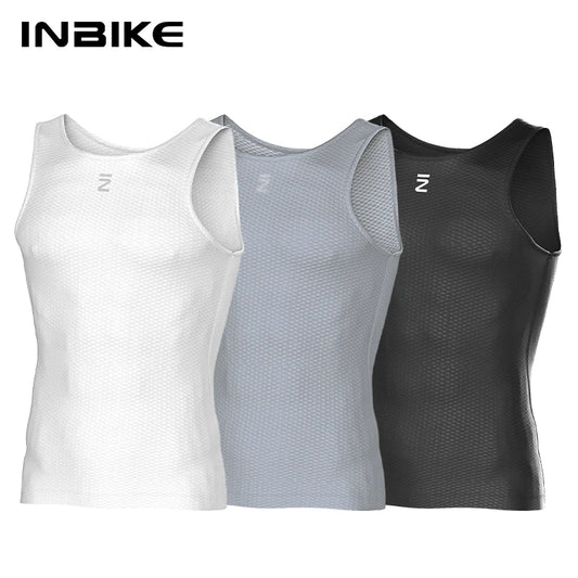 Quick Dry Cycling Base Layer INBIKE Mens Sleeveless Mesh MTB Road Vest