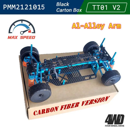 Tamiya Sakura TT02B TT02 TT01 D5 D5S TRF416 1:10 4WD RC Car Carbon Fiber Frame Al Alloy DIY Model Drift Racing Upgrade Parts KIT-EXPROTAS