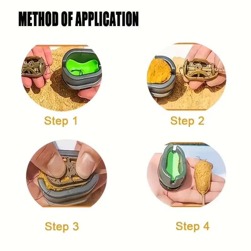 Carp Fishing Feeder Kit Bait Launcher Moulds Groundbait Dispenser Tool