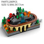 Moc Building Block Train Track Plastic Desktop Ornament Toy - Unisex