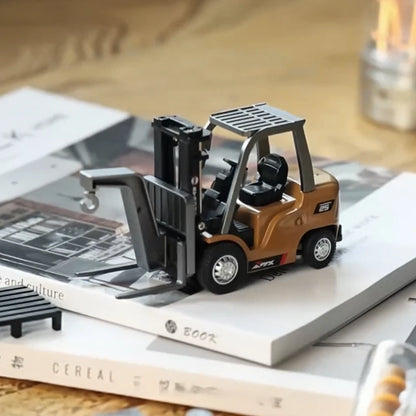 1:64 Alloy RC Forklift Model Toy Remote Control Truck Gift for Boys