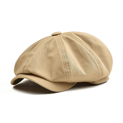 Men's Flat Ivy Cabbie Newsboy Cap Retro Casual Driving Hat Beret