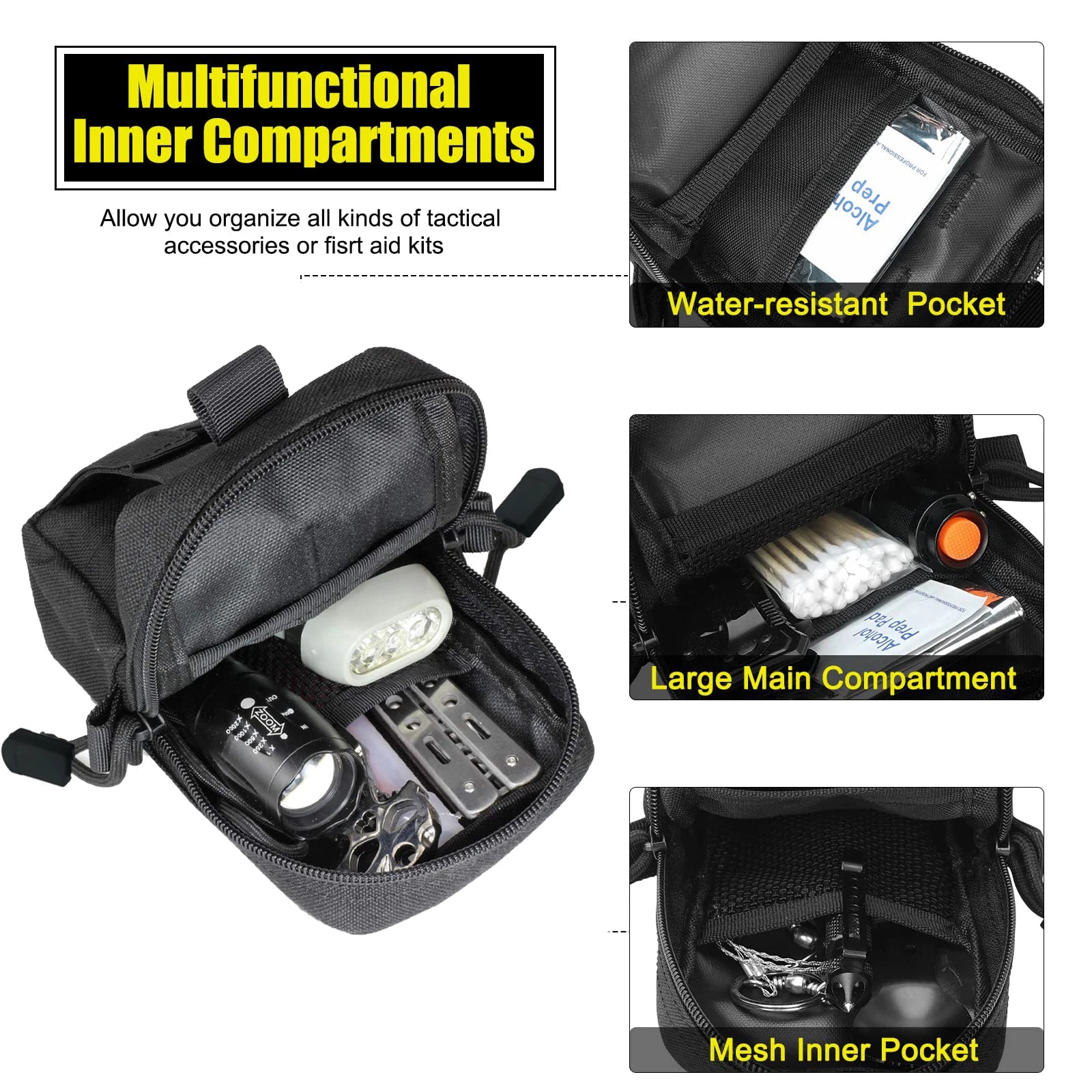 Tactical Molle Pouch Waist Bag Outdoor Men EDC Tool Pouches Utility Gadget Organizer Vest Pack Purse Mobile Phone Case-EXPROTAS