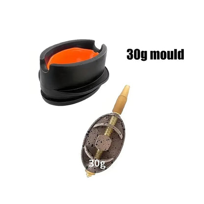 Carp Fishing Method Feeder Kit Quick Release Mould Zinc Alloy Weights Rig Set