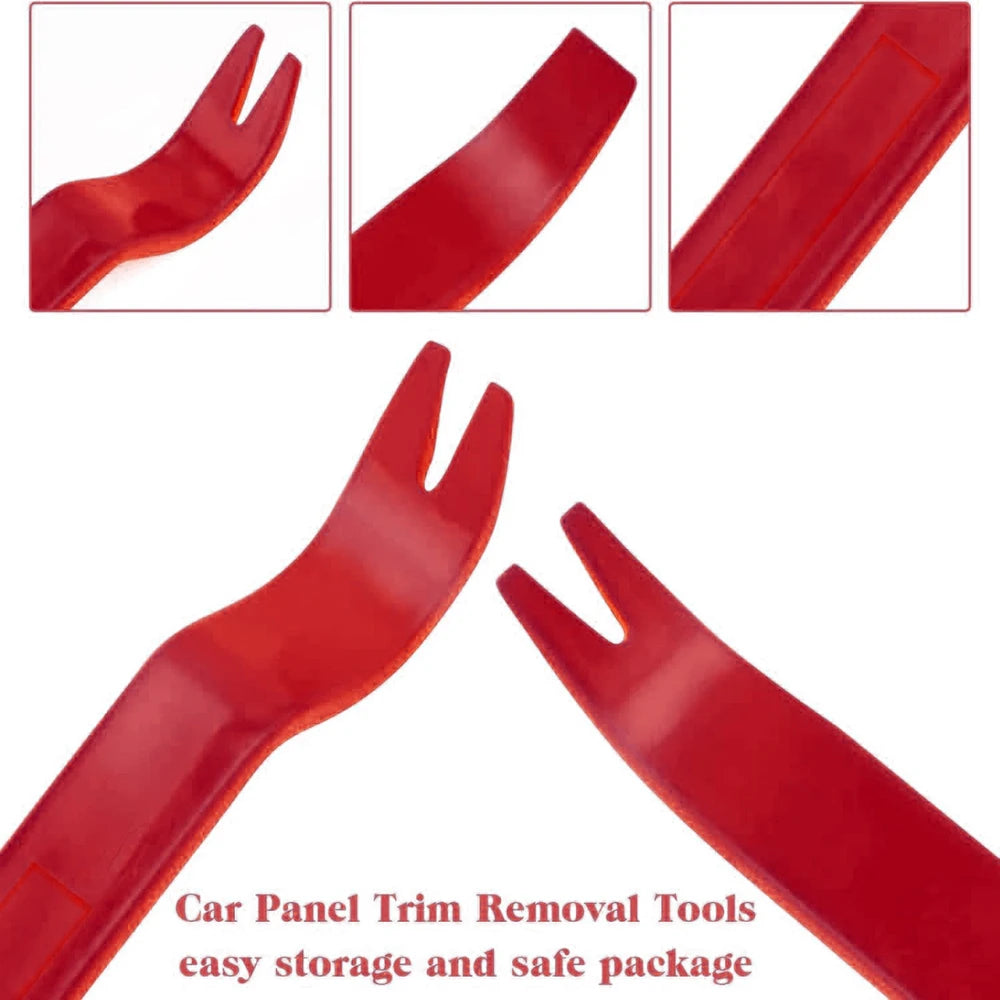 5Pcs Door Clip Trim Removal Tools Car Panel Pry Set Plastic Dash Interior