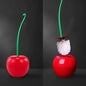Red Toilet Brush Cherry Shape Holder Set Creative Bathroom Cleaning Accessories