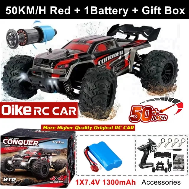4WD RC Car Remote Control Buggy Off Road Brushless 80KM/H Racing Truck
