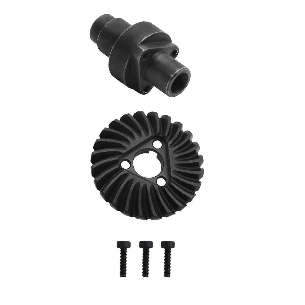 Steel Helical Bevel Axle Gear 8T 24T/27T/30T/33T for 1/10 RC Crawler SCX10 II III Capra - EXPROTAS