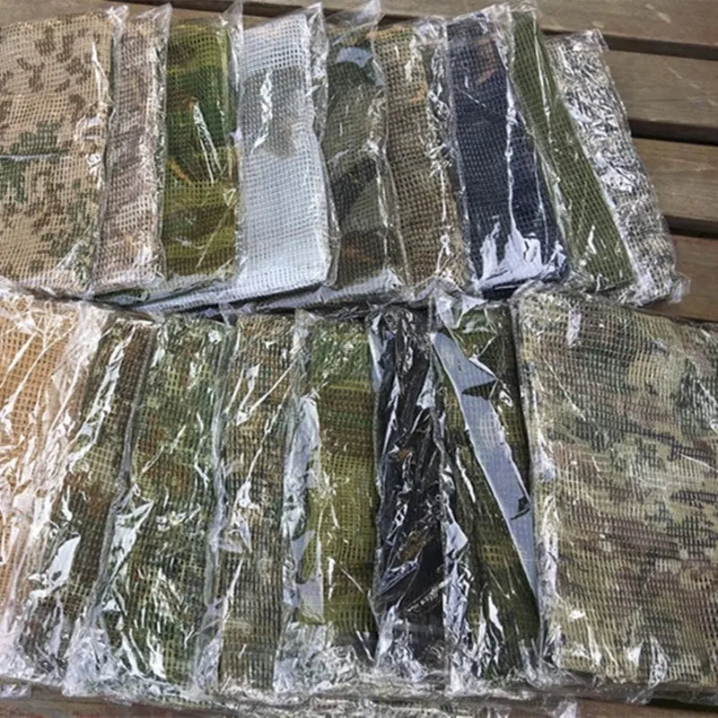 Camouflage Mesh Scarf Tactical Veil Outdoor Hunting Head Wrap