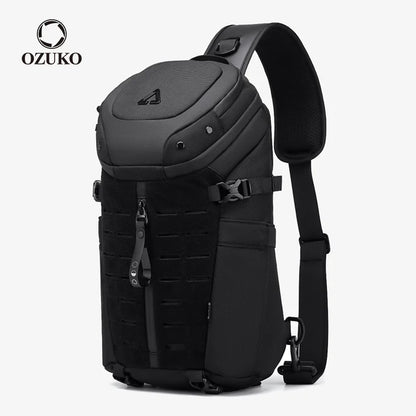 OZUKO Waterproof Men's Shoulder Bag Large Capacity Fashion Quality Chest Bag Short Trip Messenger Sling Crossbody Bag