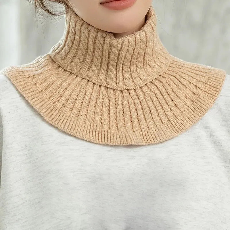 Fashion Warm Cover Cotton Turtleneck Collar for Women Neck Guard