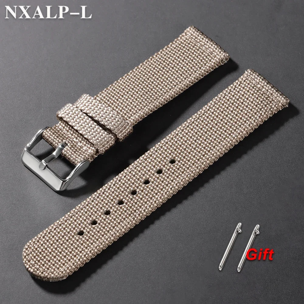Nylon Watch Strap 18mm 20mm 22mm 24mm Quick Release Woven Sport Band