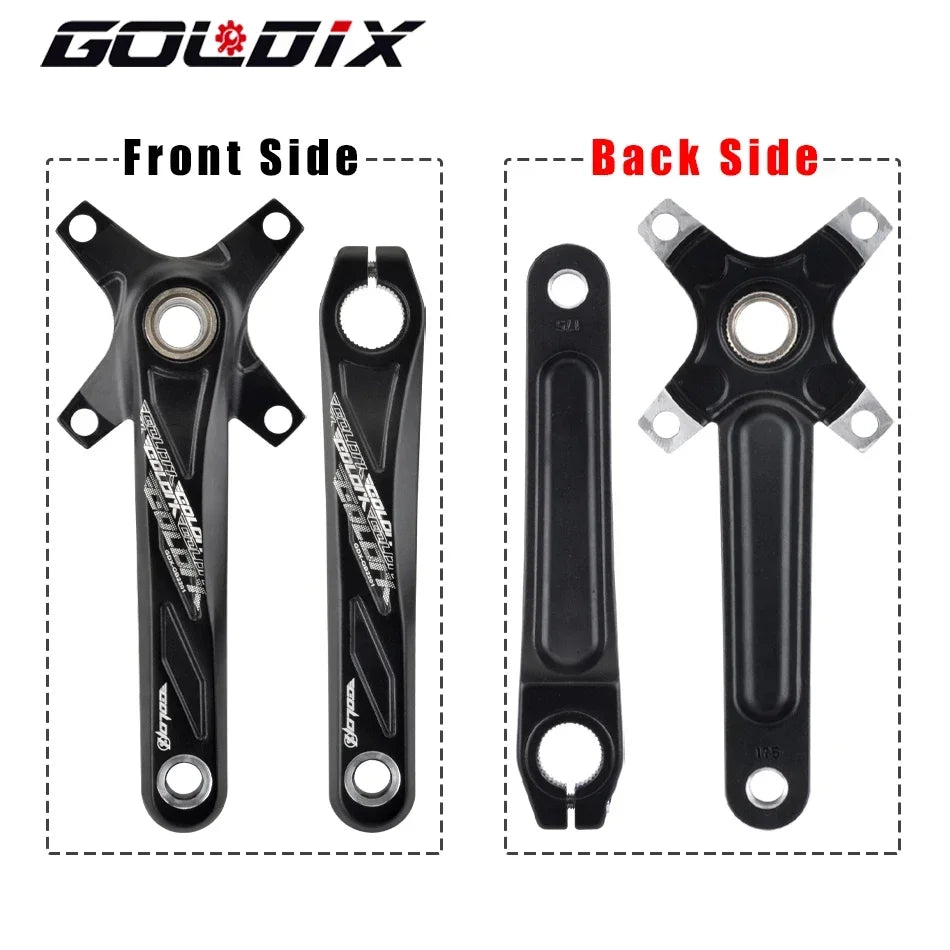 GOLDIX MTB Crankset 104BCD with Narrow Wide Chainring Round or Oval Options - EXPROTAS