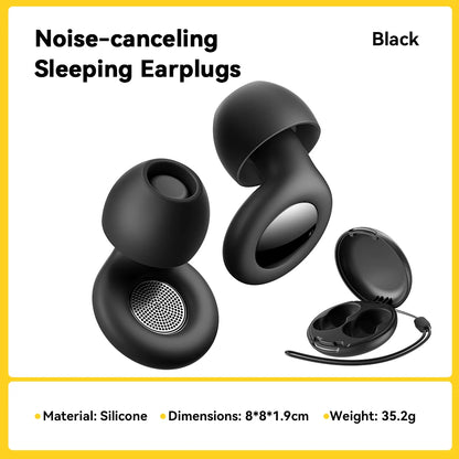 Silicone Ear Plugs Reusable Soft Noise Cancelling for Sleep Travel Work