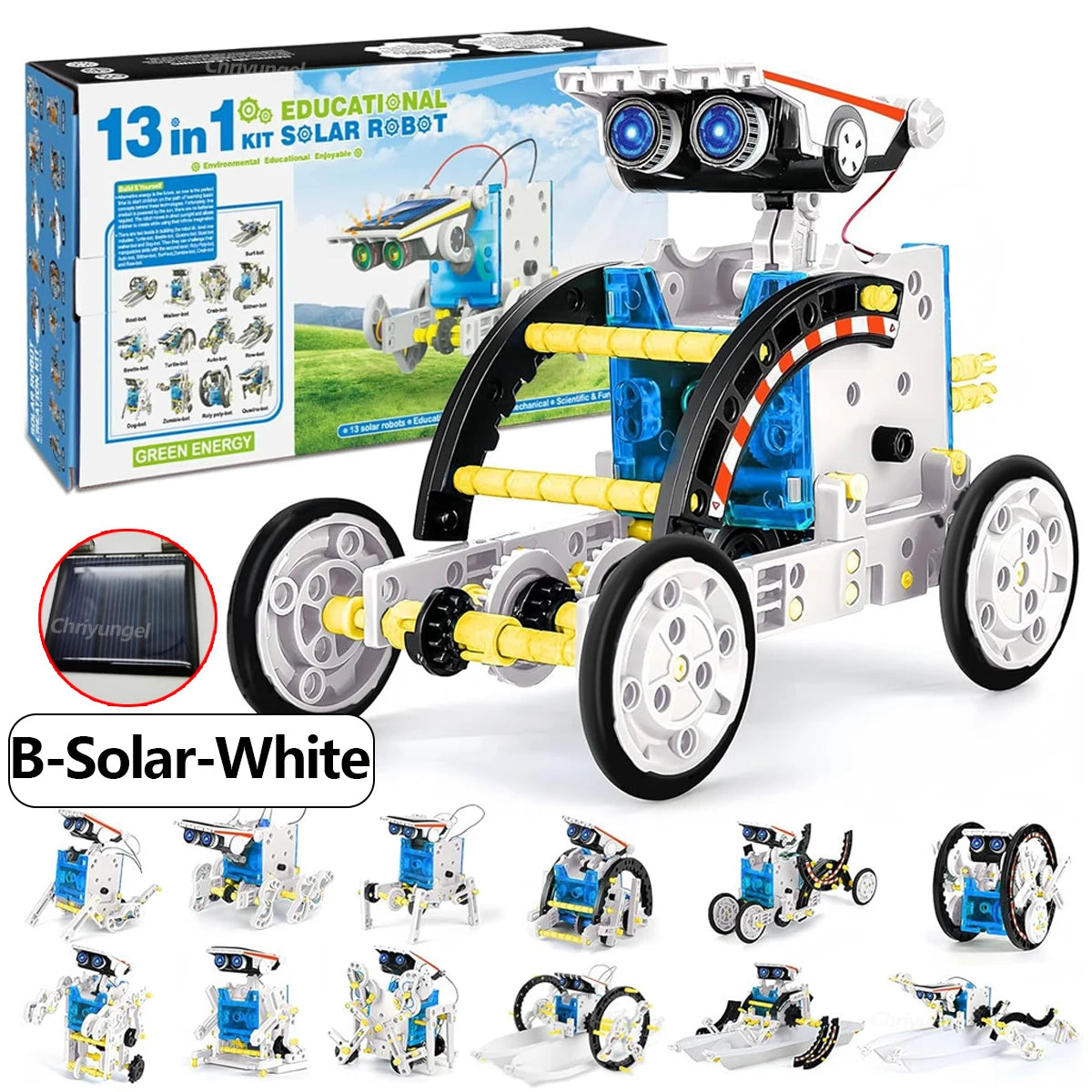 12-in-1 STEM Robot Building Toy Educational Science DIY for Kids Age 8+