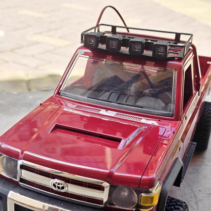 LED Light Metal Roof Rack Carrier for MN82 LC79 1/12 RC Car Parts