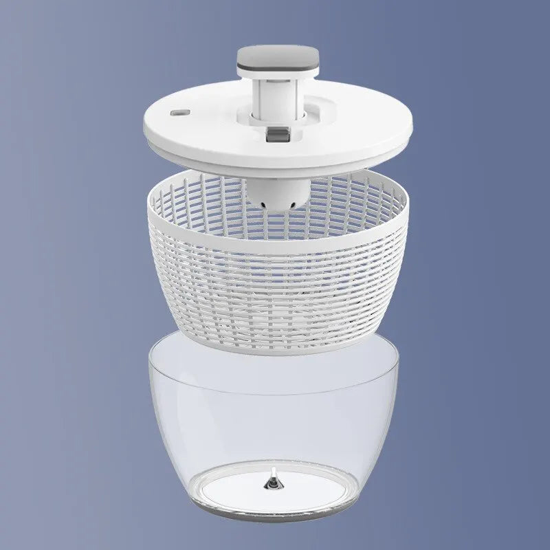 Press Type Vegetable Dehydrator Fruit Dryer Large Capacity Kitchen Salad Spinner