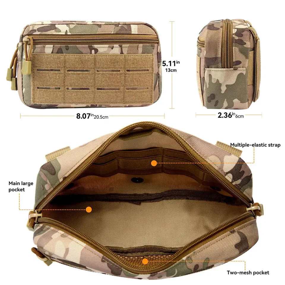 Tactical Waist Bag Molle EDC Pouch Utility Belt Pack Small Gadget Gear
