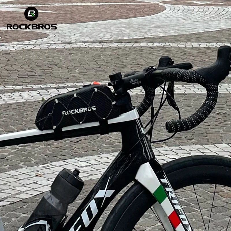 ROCKBROS Waterproof Reflective Front Top Tube Frame Bag Ultralight Bicycle Cycling Gear