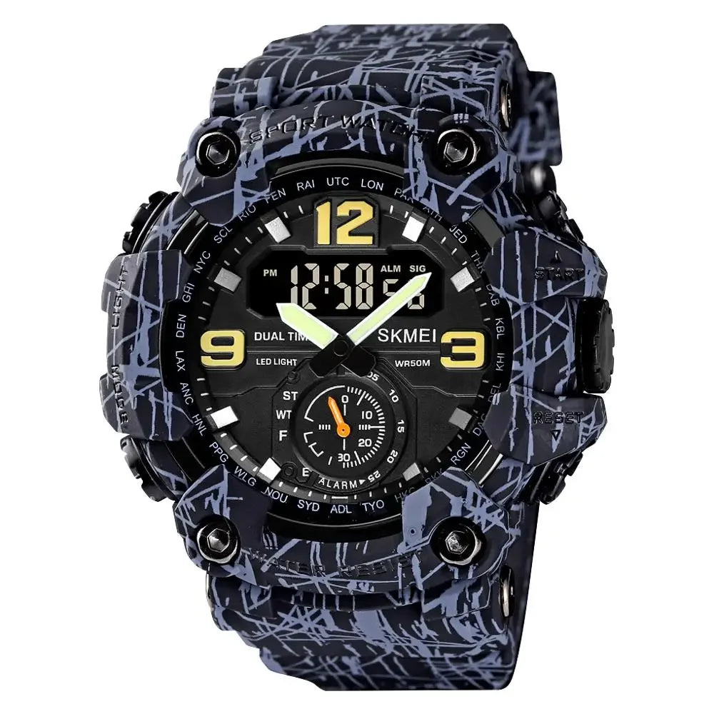 SKMEI 1637 Men’s Military Digital Watch Camo Waterproof Shockproof Sport