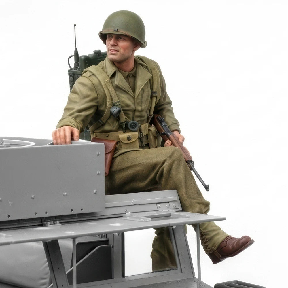 1/16 Resin Model Figure U.S. Army Soldier Unassembled Military GK