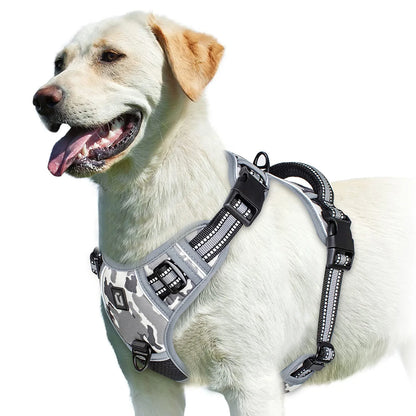 Adjustable Soft Padded Dog Harness with Handle No Pull Pet Vest