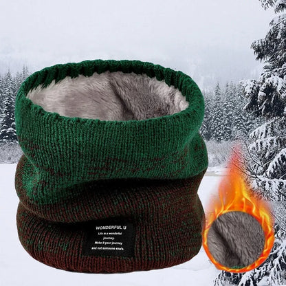 Winter Knitted Scarf Women Neck Warm Cashmere Snood Soft Wool Wrap