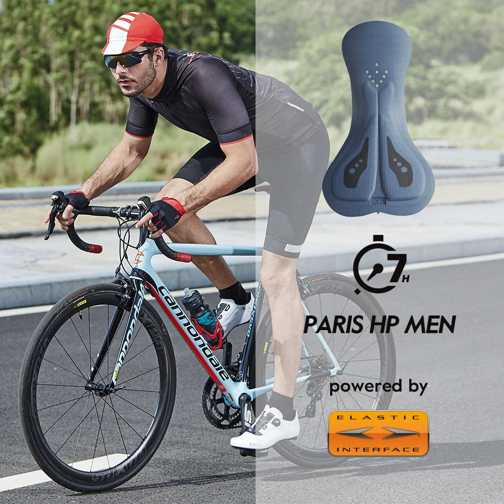 RION Cycling Shorts Men Ciclismo Masculina Bib Shorts Elastic Interface Cushion Long Distance MTB Padded Shorts Tights Slim Fit-EXPROTAS