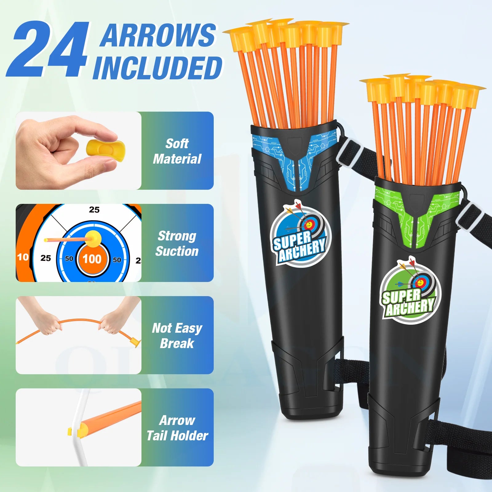 Bow And Arrows For Children Kids Archery Bow Practice Recurve Bow Outdoor Sports Game Hunting Shooting Toy Boys Gift Bow Kit Set-EXPROTAS
