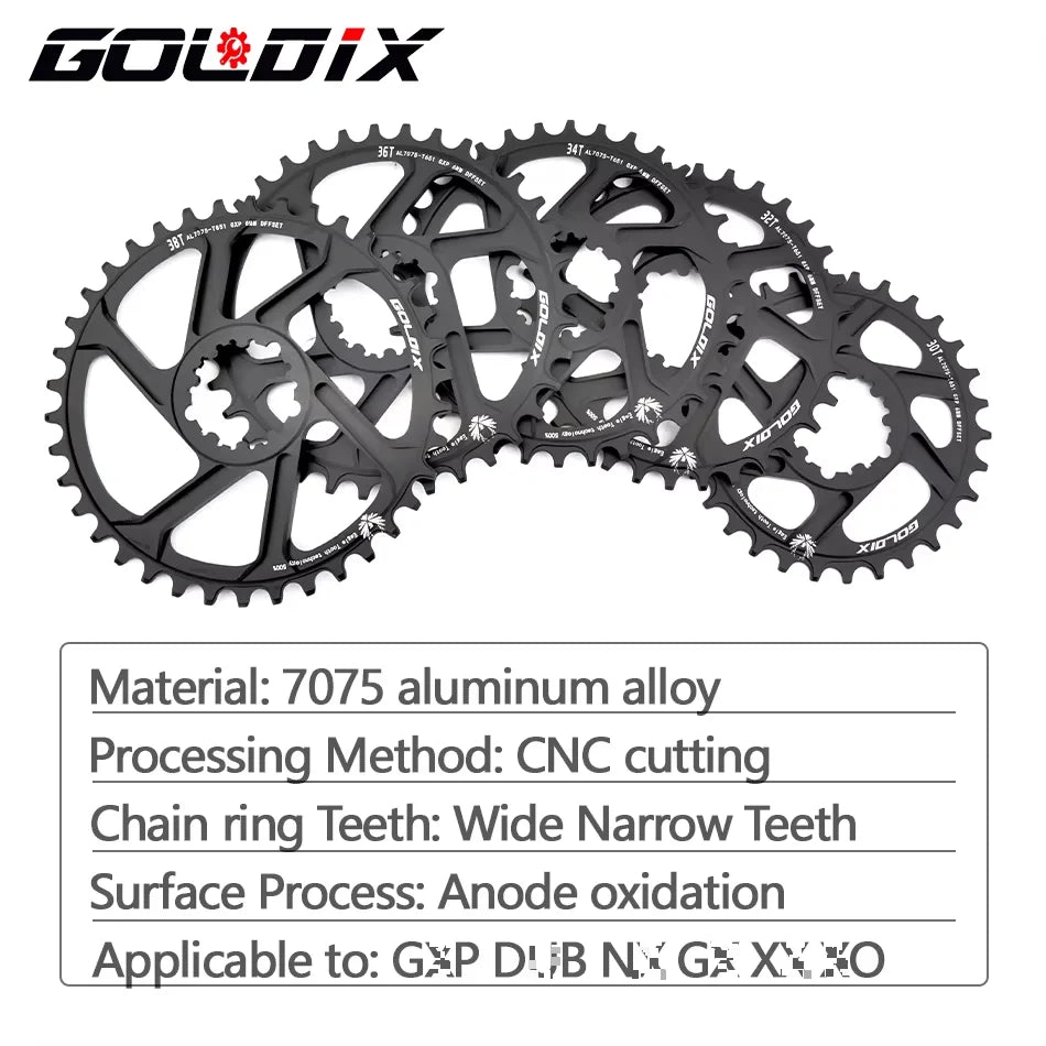 MTB Chainring 30T 32T 34T 36T 38T Direct Mount SRAM 0mm 3mm 6mm Offset