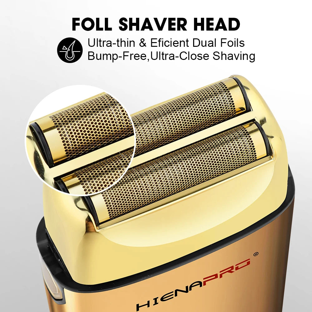 Men Electric Shaver Cordless Hair Clipper Rechargeable Hiena Razor