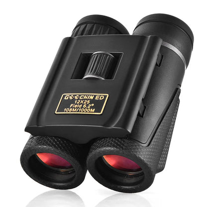 12x25 Compact ED Binoculars Large Eyepiece Easy Focus Bird Watching Travel