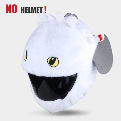 Protection Headgear Cover Plush Helmet for Motorcycle Full Face Cartoon