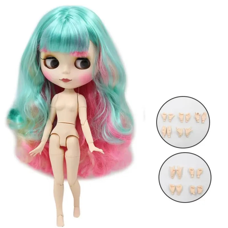 ICY DBS Blythe Factory Doll 1/6 BJD OB24 Ball Joint Body DIY Dress Up
