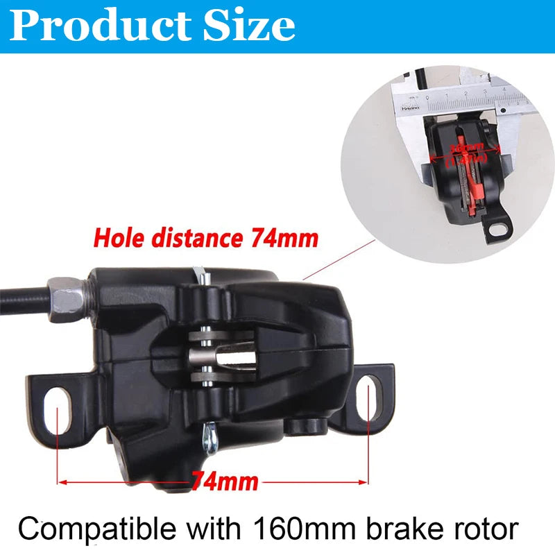 Shimano MT200 Hydraulic Disc Brake Single (Front or Rear) 2-Piston Hose Length Options