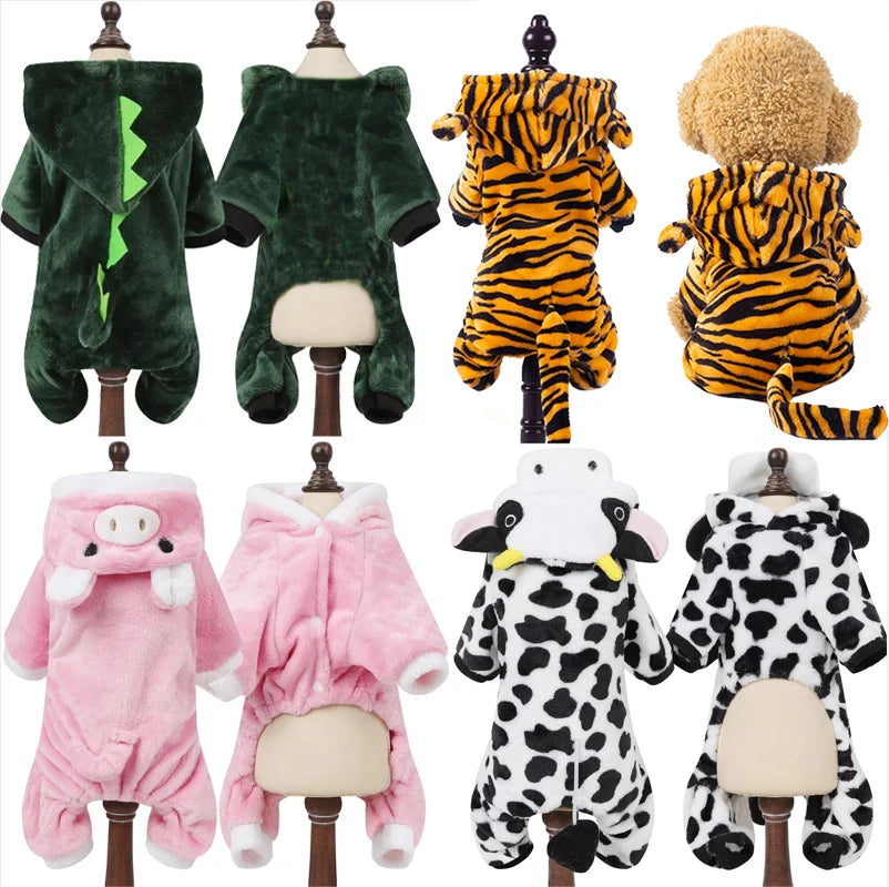 Pet Dog Clothes Warm Fleece Coat for Small Dogs Winter Hoodie Apparel