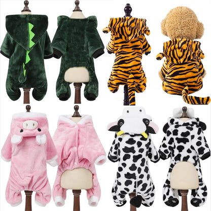 Pet Dog Clothes Warm Fleece Coat for Small Dogs Winter Hoodie Apparel