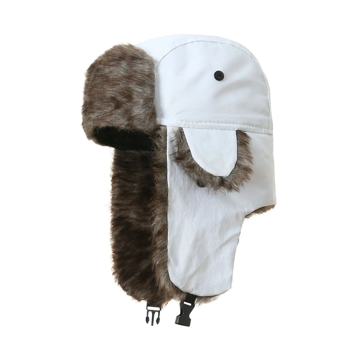 Winter Ushanka Trapper Hat Mens Russian Ear Flap Fur Cap