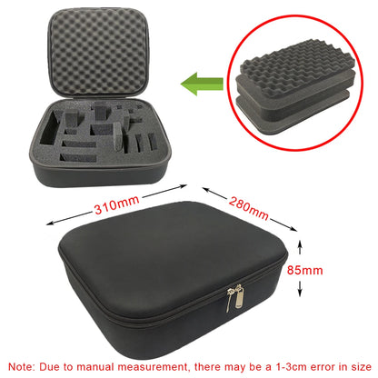 DIY Foam Hard Carry Case Storage Box Travel Zipper Bag Tool Accessories Camera