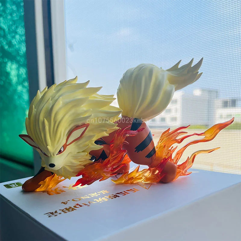 Arcanine Figures Pokemon Anime Figure Mini 1:20 Scale Action Figure 9cm Pvc Statue Collection Orange Decoration Kids Toys Gift-EXPROTAS