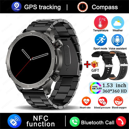 2025 Huawei Smart Watch Bluetooth Call AMOLED GPS NFC Waterproof Sports Men Women